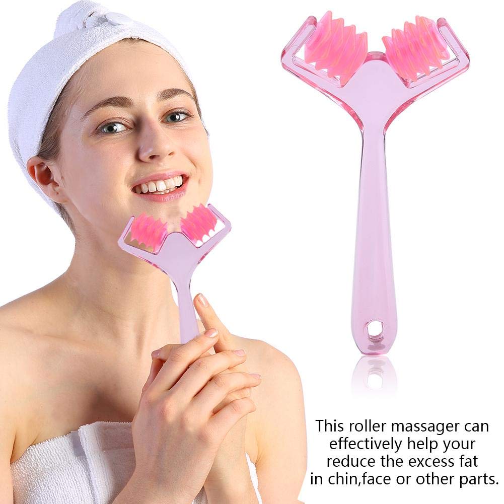 Face Roller Massager,Slimming Remove Chin Neck Tightening Skin Face Fat Remover Manual Massage Tool,Beauty Tools Anti Aging Skin Care Face Up Beauty & Personal Care Semme