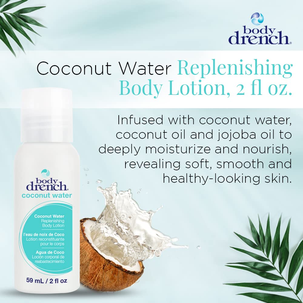 Body Drench Coconut Water Replenishing Lotion, 2 Fluid Ounce Beauty & Personal Care Body Drench