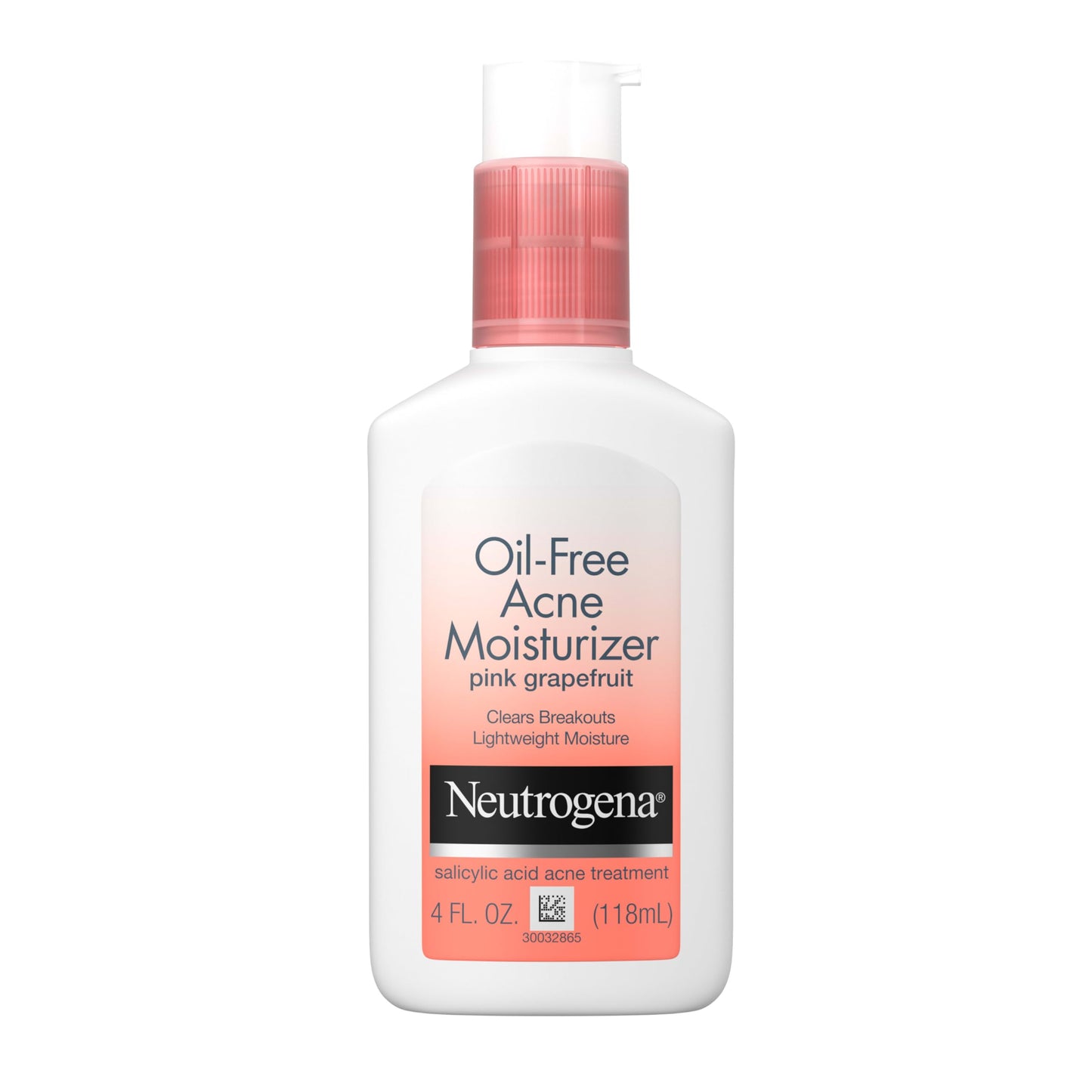 Neutrogena Oil Free Acne Moisturizer, .5% Salicylic Acid Acne Treatment, Pink Grapefruit Face Lotion for Breakouts, Non-Greasy & Non-Comedogenic, 4 Beauty & Personal Care Neutrogena