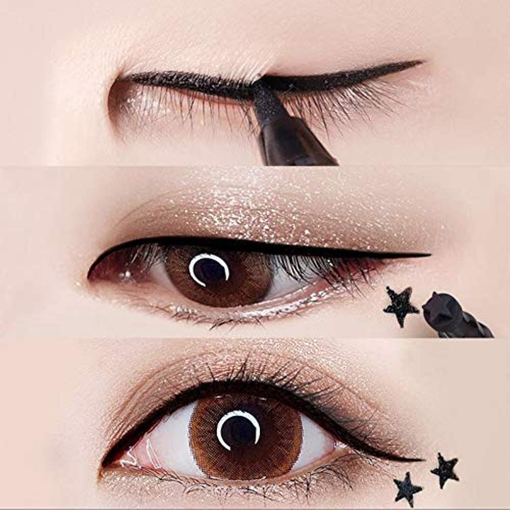LGSZGDCN Double-headed Eyeliner Stamp Winged,Waterproof and Smudge proof 4 Pens Eyeliner Stamp. Perfect Wing Cat Eye Stamp, Long Lasting Liquid Eye Beauty & Personal Care LGSZGDCN