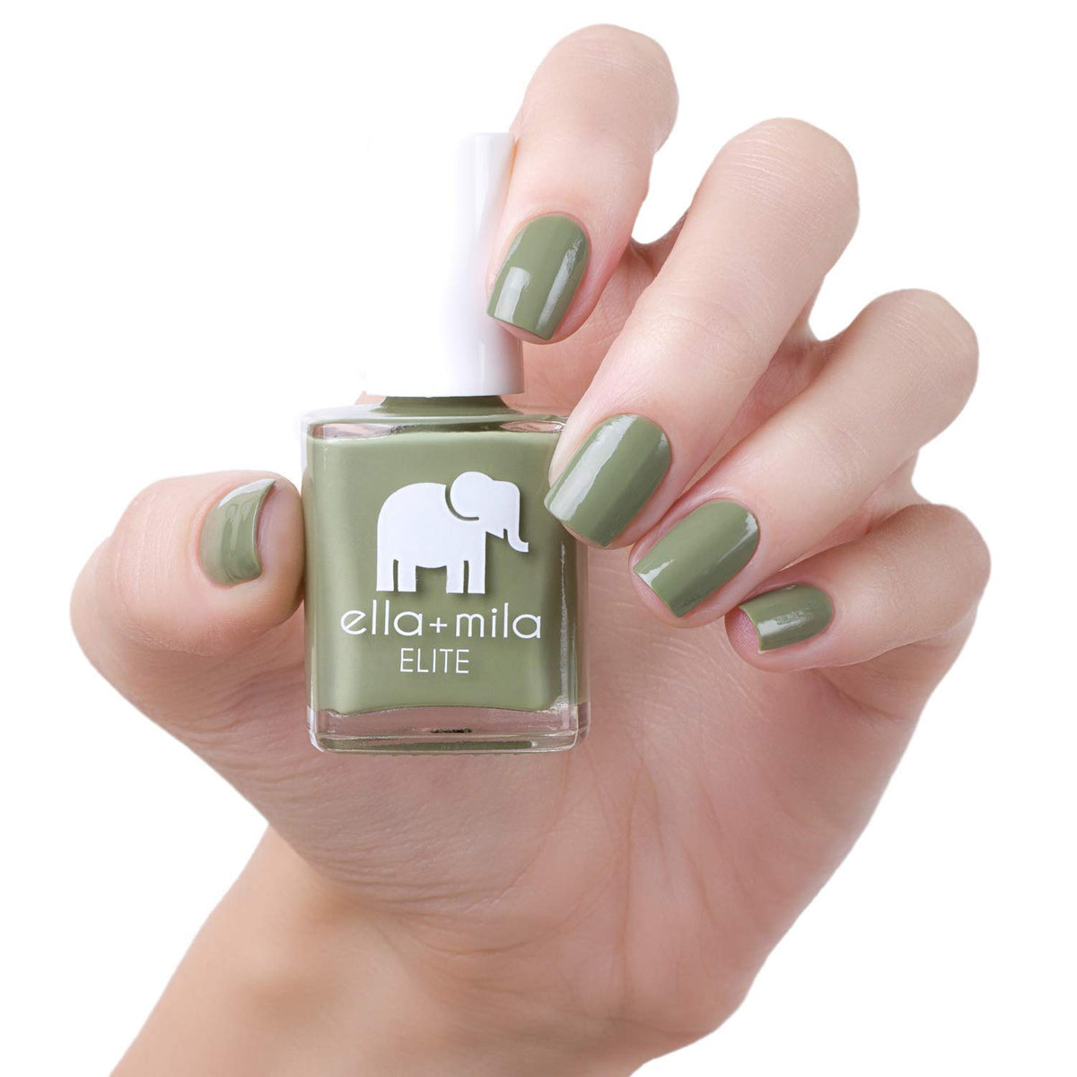 ella+mila Professional, Quick Dry, Long-Lasting & Chip-Resistant Green Nail Polishes (Paradise Isle - 0.45 fl oz)