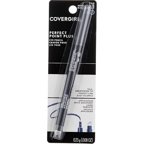Covergirl Perfect Point Plus Self Sharpening Eye Pencil, Midnight Blue [220], 0.08 Ounce Beauty & Personal Care COVERGIRL