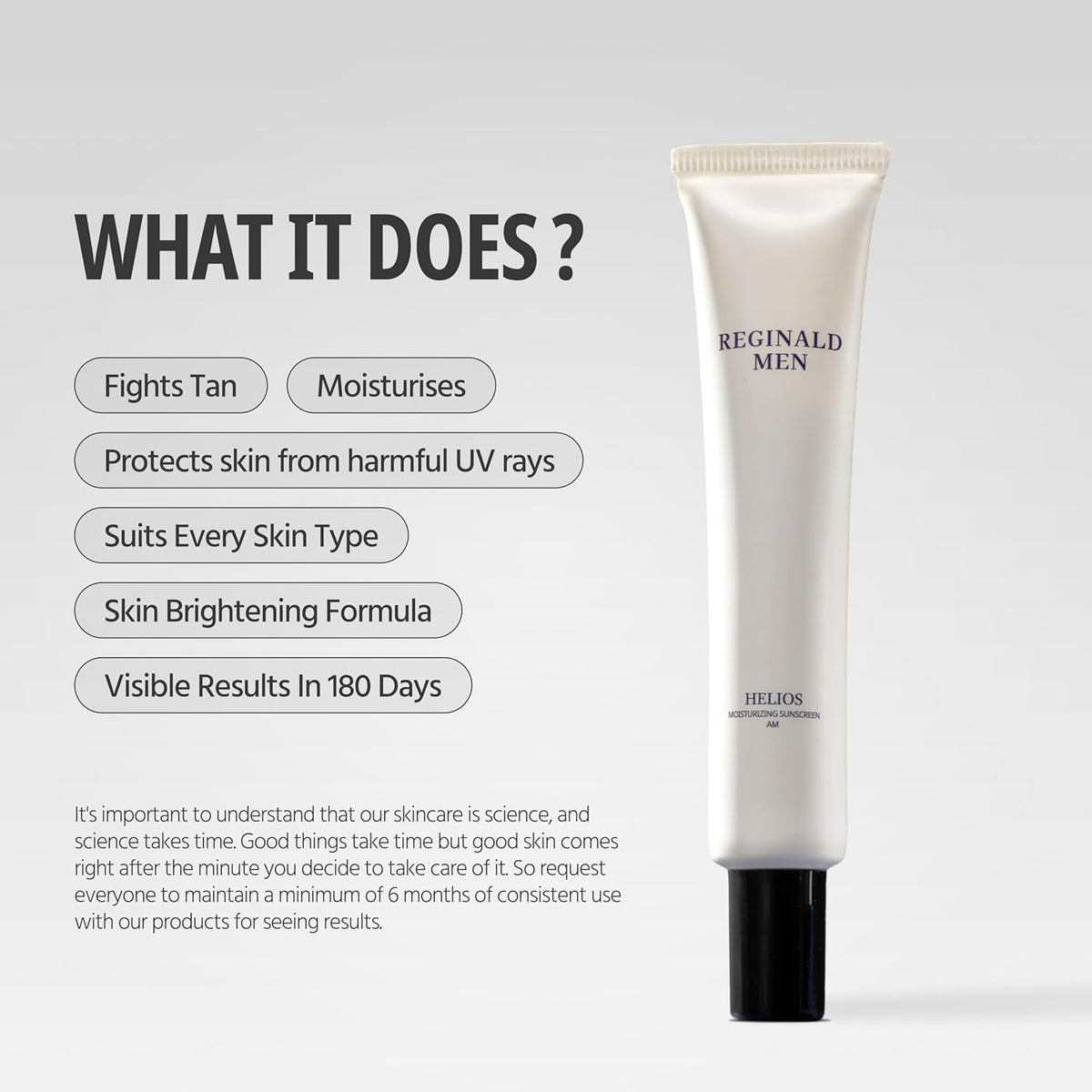 Reginald Men Helios Moisturizing Sunscreen AM Spf 50+ PA++++ (Pack of 3) Beauty & Personal Care Reginald Men