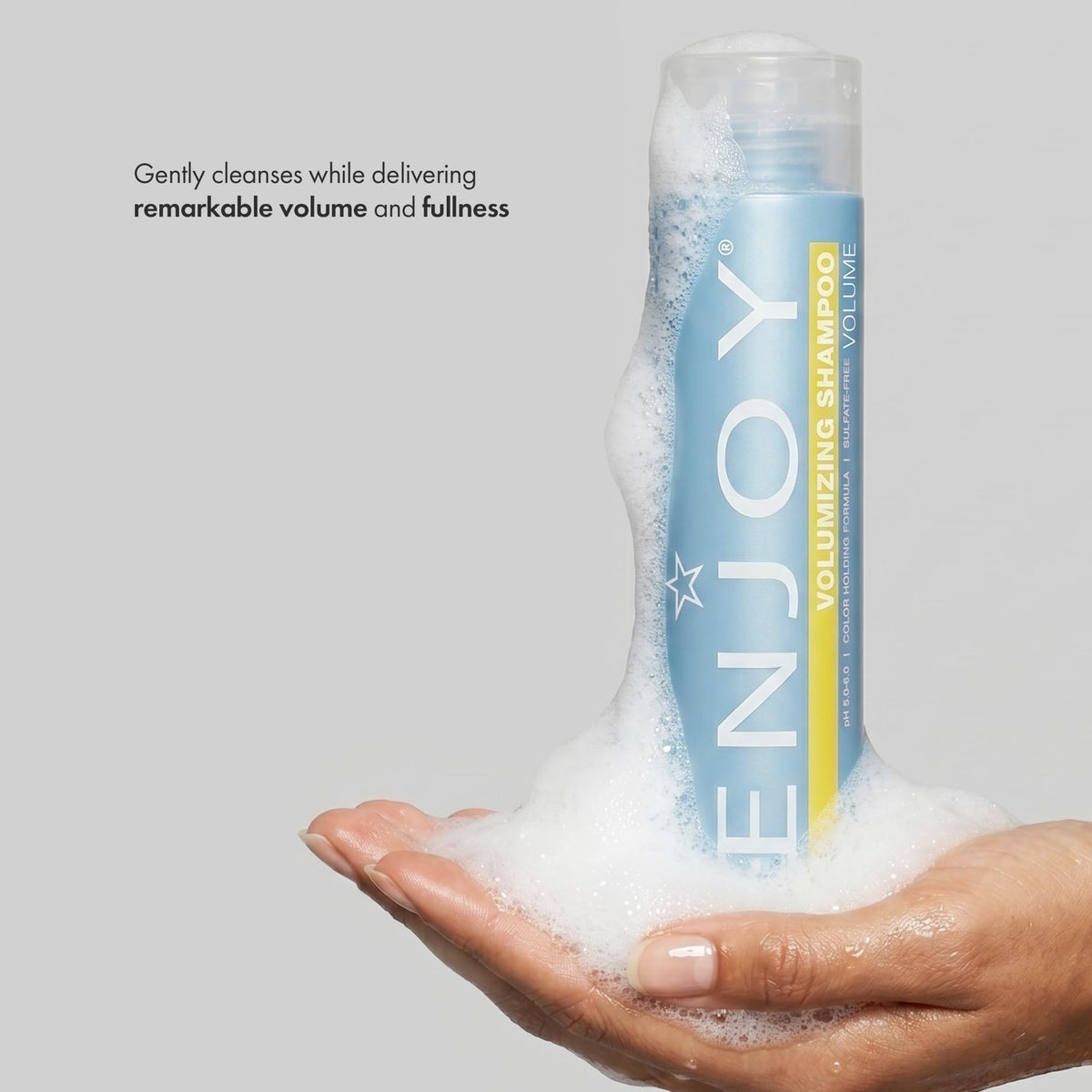 Enjoy Volumizing Shampoo, Weightless Cleanser for Fine and Limp Hair, Adds Remarkable Volume Fullness and Body, pH 5.0-6.0, 10.1 Fl Oz