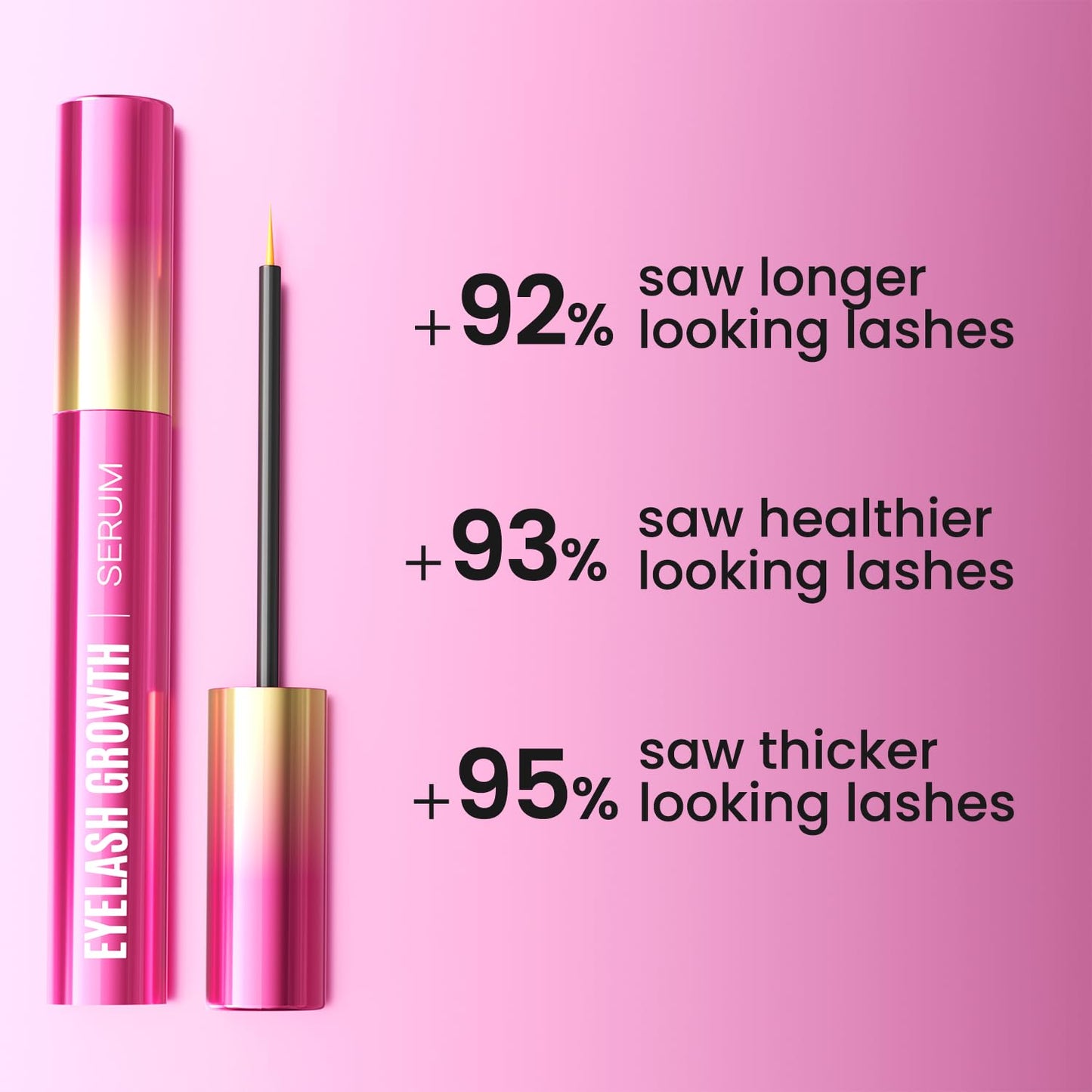 Eyelash Growth Serum Volumizing Lash Serum For Eyelash Growth Longer & Thicker Lash Enhancing serum With Natural Formula Vegan & Gentle (5 mL) Beauty & Personal Care Sobetuar