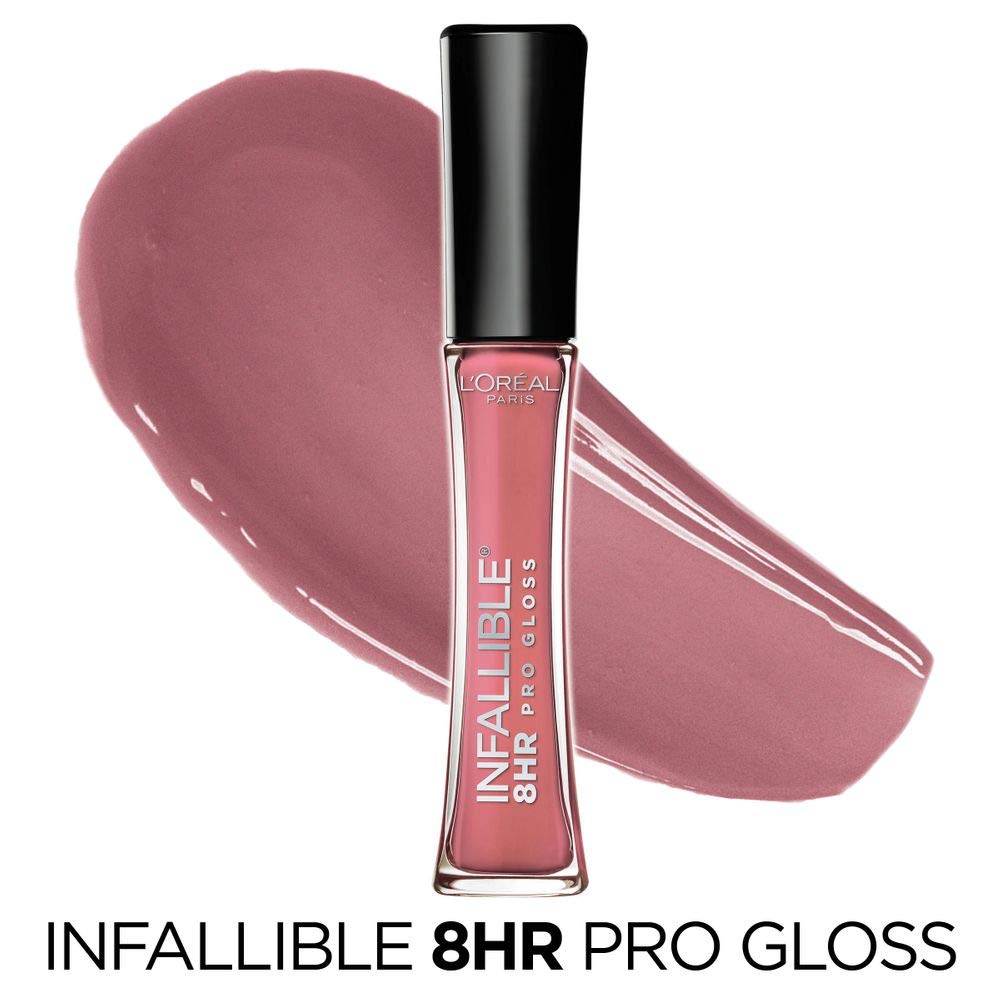 L’Oreal Paris Makeup Infallible 8 Hour Hydrating Lip Gloss, Blush, 0.21 Fl Oz Beauty & Personal Care L'Oreal Paris