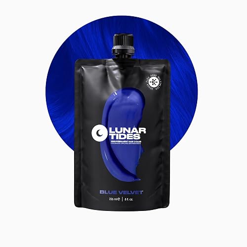 Lunar Tides Semi-Permanent Hair Color (43 colors) (Blue Velvet, 8 fl. oz.) Beauty & Personal Care Lunar Tides