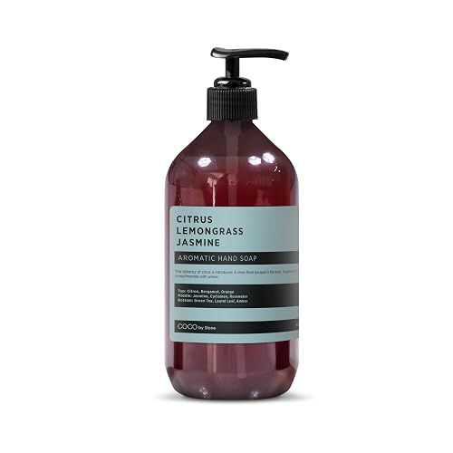 COCO by Stone 16oz Hand Soap (Citrus | Lemongrass | Jasmine Inspired by The W Hotel) - Bright Castile Cleanser with Zesty Floral Notes and Lasting Beauty & Personal Care COCO by Stone