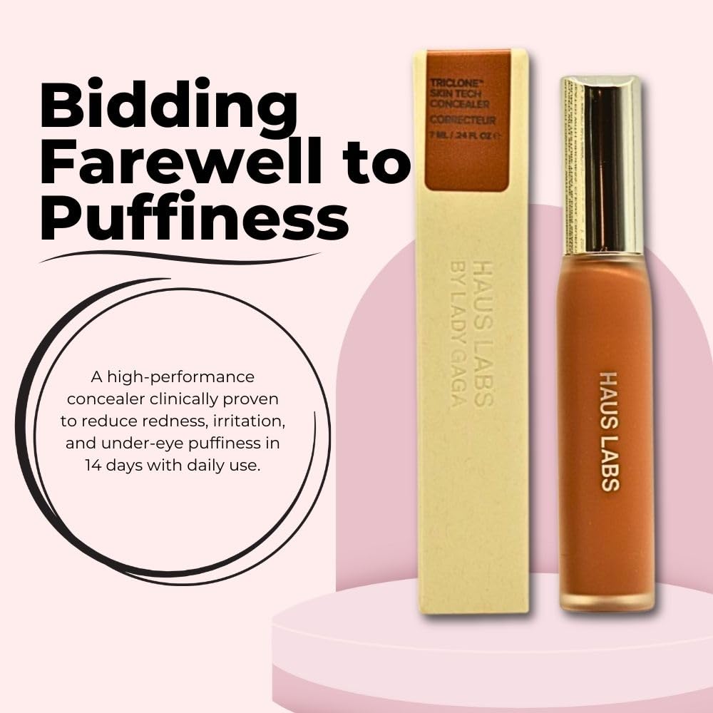 Haus Labs Triclone Skin Tech Hydrating + De-puffing Concealer with Fermented Arnica - 41 Medium Deep Neutral Beauty & Personal Care Haus Laboratories