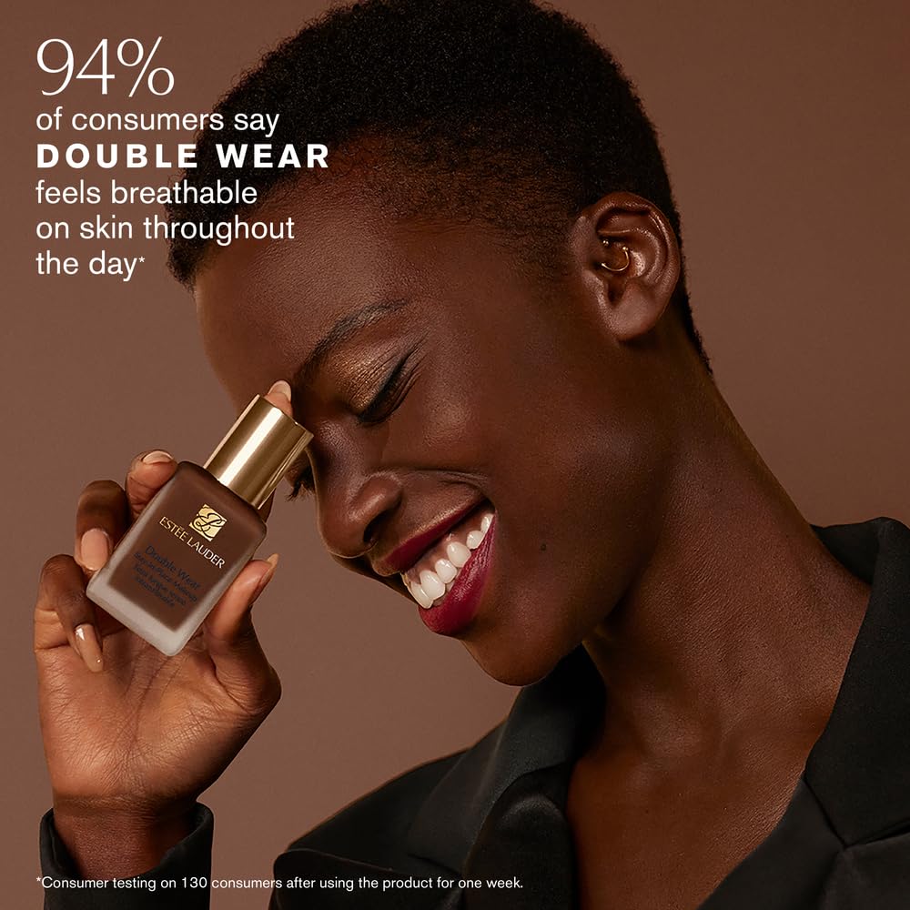 Estée Lauder Double Wear Stay-in-Place 24-Hour Long-Wear Matte Foundation Makeup, 1 Fl Oz, 9N1 Ebony Beauty & Personal Care Estée Lauder