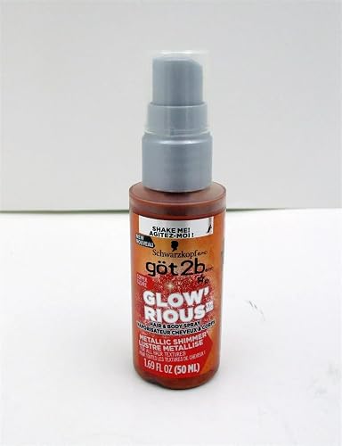 got2b GLOW'RIOUS Metallic Shimmer Hair Glitter & Body Glitter Duel Spray 1.69oz (Bronze) Beauty & Personal Care Got2B