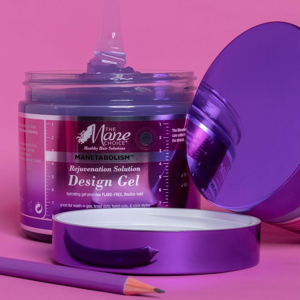 The Mane Choice Manetabolism Rejuvenation Solution Design Hair Gel, Twist & Braid Gel with Lasting Flexible Hold for Hair Shine & Strength, Helps Beauty & Personal Care The Mane Choice