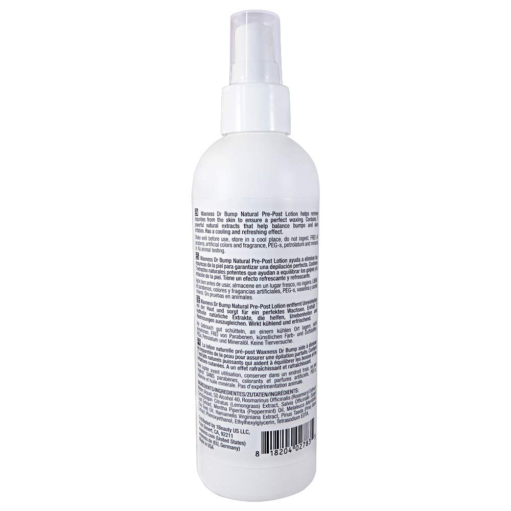 Waxness Wax Necessities Dr Bump Natural Pre Post Lotion with Peppermint Sage Rosemary and Tea Tree 8 Ounces Beauty & Personal Care Wax Necessities
