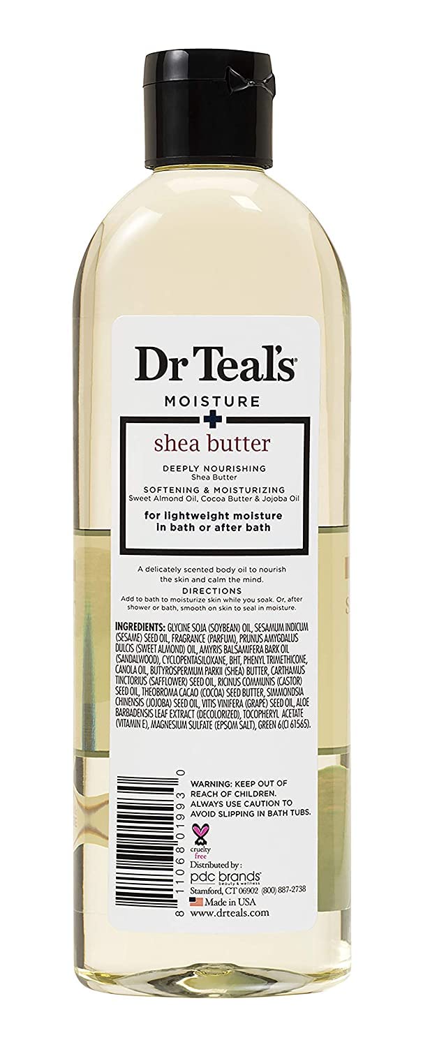 Dr. Teals Bath & Body Oil Variety Gift Set (3 Pack, 8.8oz Ea.) - Rejuvenating Eucalyptus, Ultra Rich Shea Butter, & Nourishing Coconut Oil - Essential Beauty & Personal Care Dr Teal's