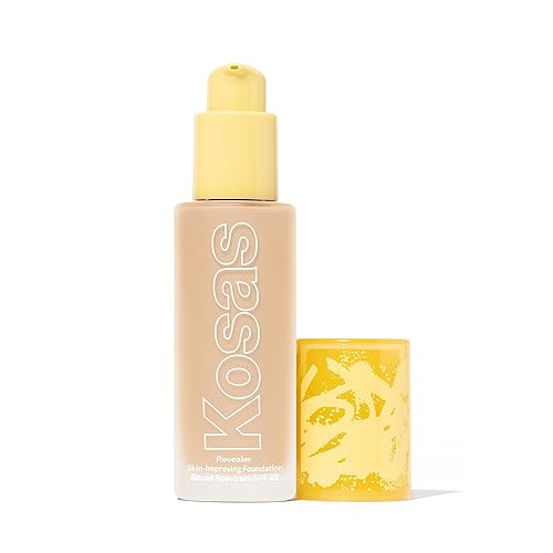 Kosas Revealer Skin-Improving Foundation with SPF 25 Protection - Hydrate, Brighten, Soothe, Plump, Protect Skin - Smoothing Texture, Natural Finish Beauty & Personal Care Kosas