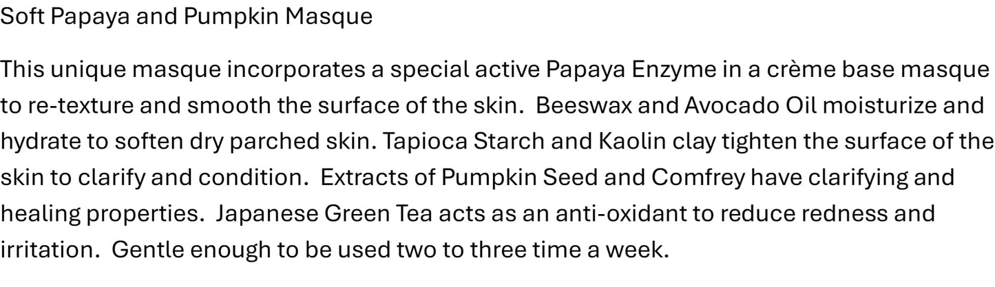 KarmaCeuticles Soft Papaya & Pumpkin Masque, 2 oz. Beauty & Personal Care KarmaCeuticles