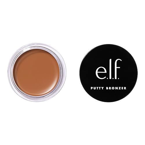 e.l.f. Putty Bronzer, Creamy & Highly Pigmented Formula, Creates a Long-Lasting Bronzed Glow, Infused with Argan Oil & Vitamin E, Golden Daze, 0.35 Oz Beauty & Personal Care e.l.f.