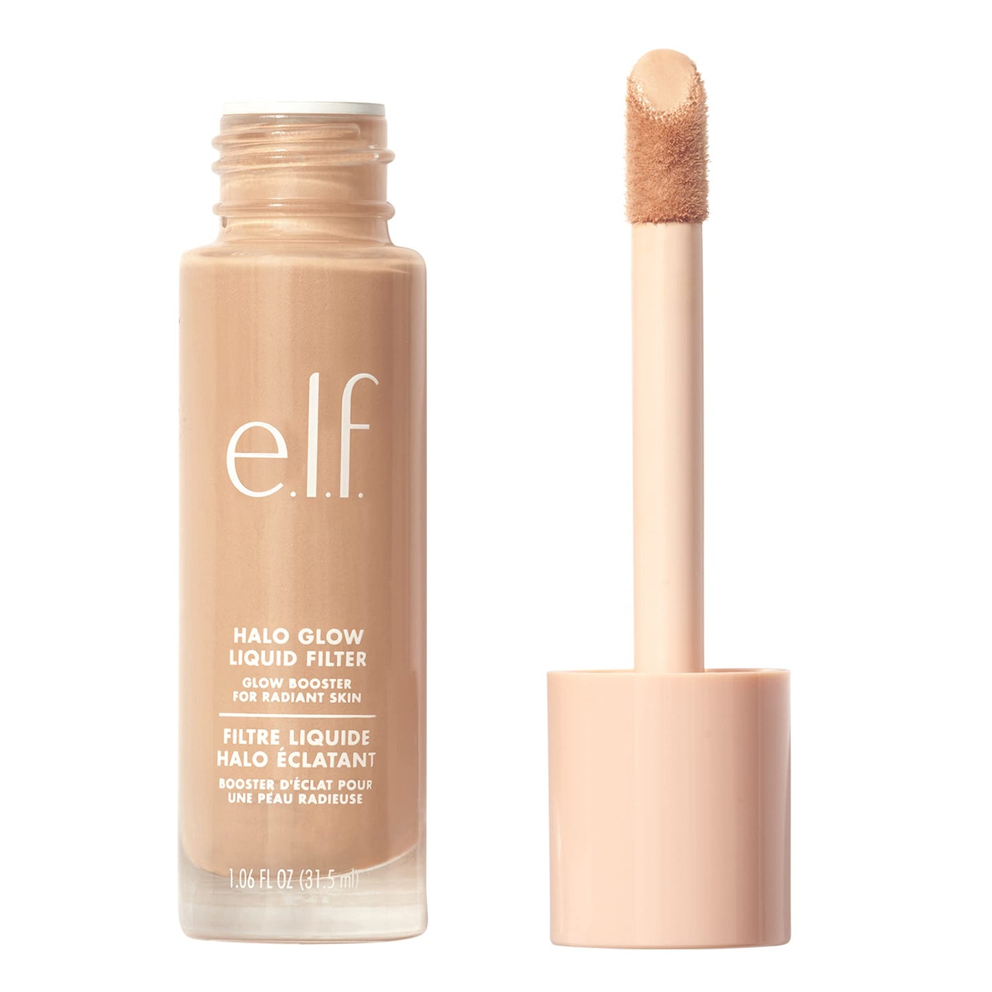 e.l.f. Halo Glow Liquid Filter, Complexion Booster For A Glowing, Soft-Focus Look, Infused With Hyaluronic Acid, Vegan & Cruelty-Free, 3 Light/Medium Beauty & Personal Care e.l.f.