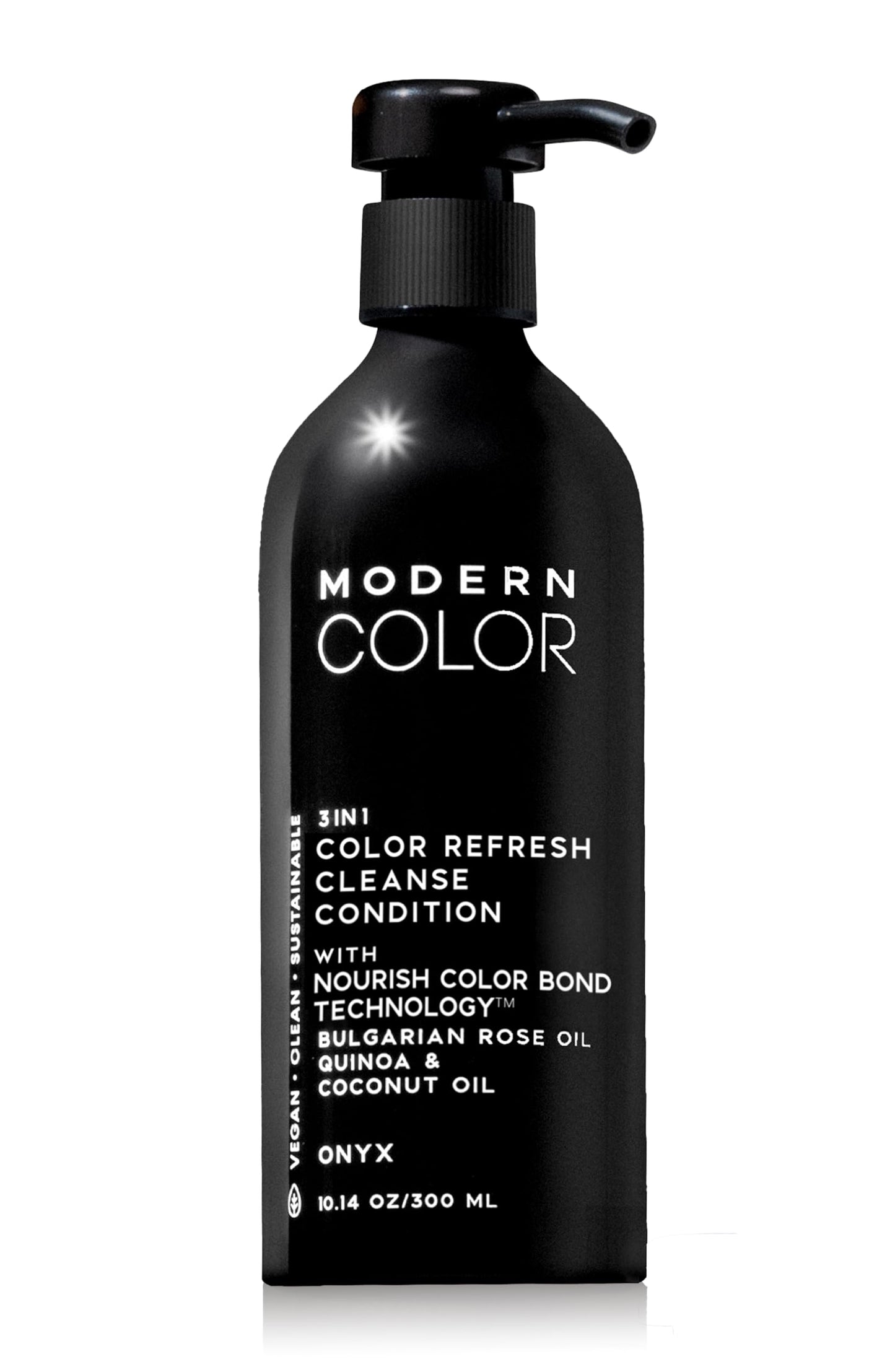 Modern Color 3-in-1 Hair Color Refresh, Cleanse & Condition - 100% Vegan, Cruelty-Free, Sustainably Packaged, Non-Toxic, Certified Clean Beauty (Onyx) Beauty & Personal Care Modern Color
