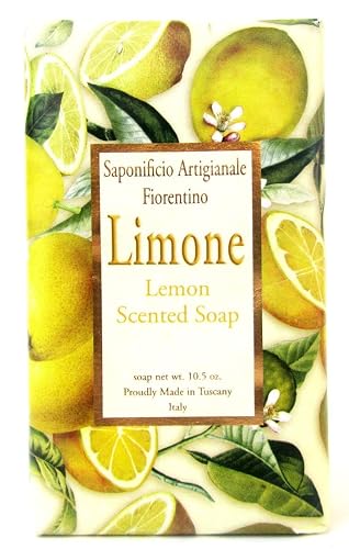 Saponificio Artigianale Fiorentino Lemon Scented Italian Soap - 10.5 oz Bar Beauty & Personal Care Saponificio Artigianale Fiorentino
