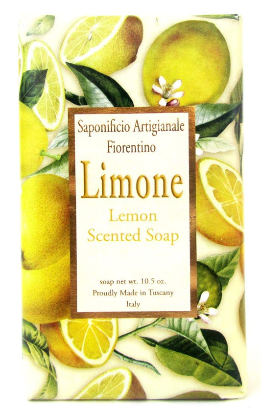 Saponificio Artigianale Fiorentino Lemon Scented Italian Soap - 10.5 oz Bar Beauty & Personal Care Saponificio Artigianale Fiorentino