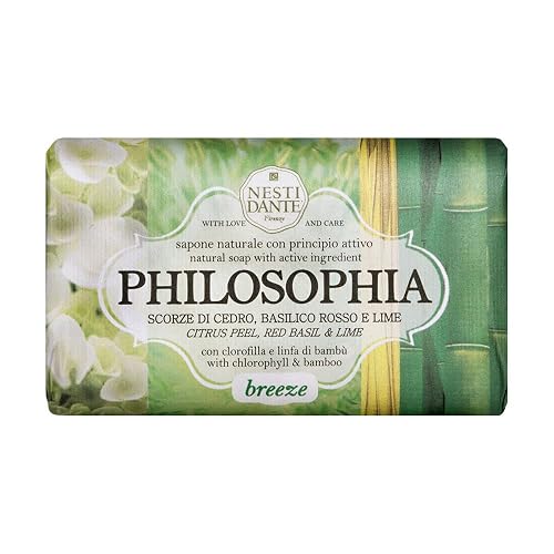 Nesti Dante Philosophia Natural Soap, Breeze/Citrus Peel/Red Basil and Lime With Chlorophyll and Bamboo, 8.8 Ounce Beauty & Personal Care Nesti Dante