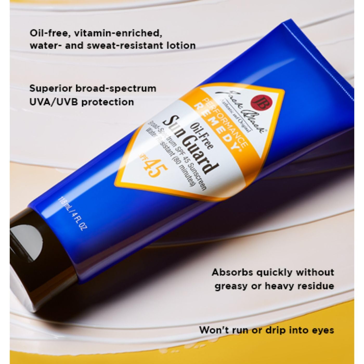 Jack Black Oil-Free & Water Resistant Sun Guard SPF 45 Sunscreen, 1.5 Fl Oz Beauty & Personal Care Jack Black