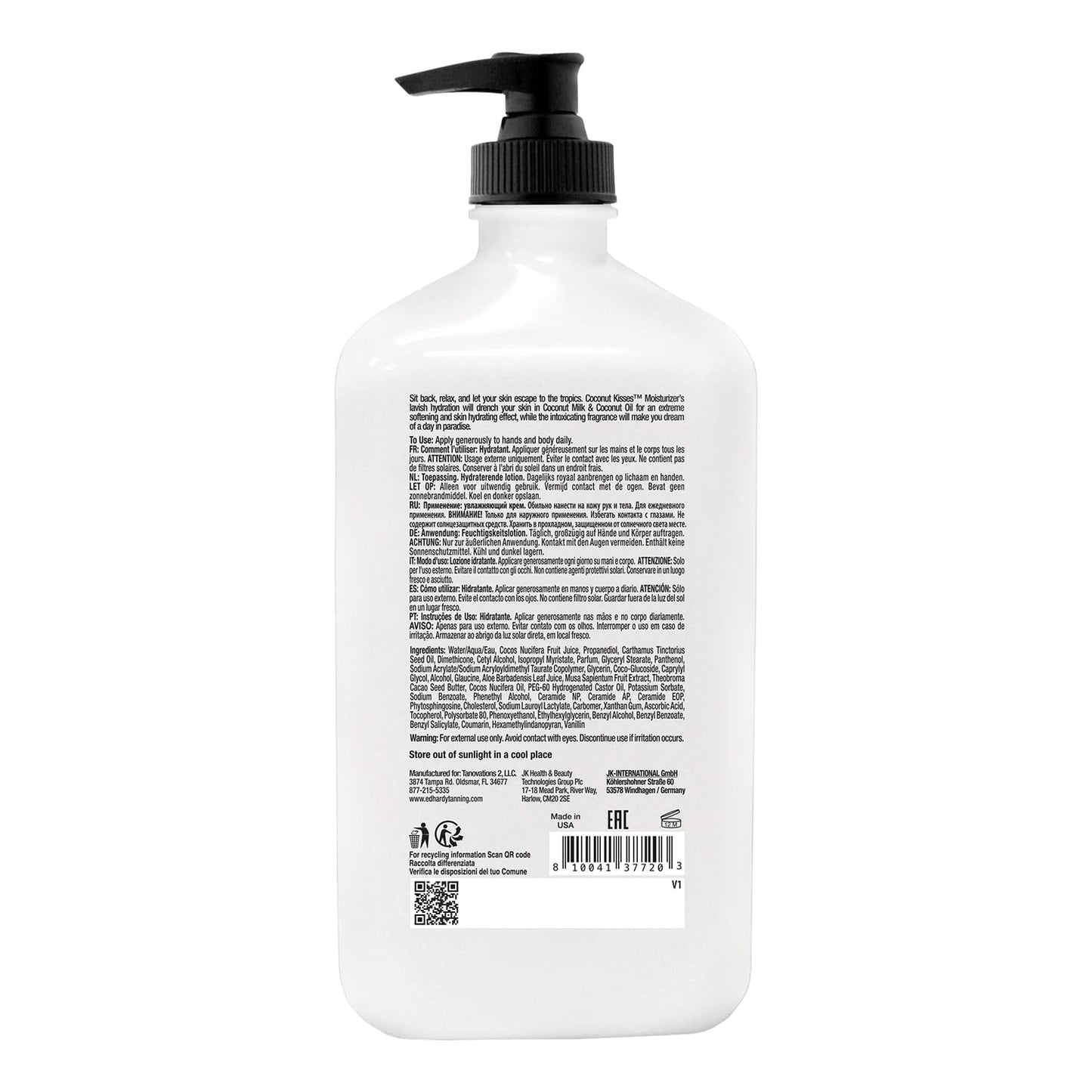 Devoted Creations Coconut Kisses Daily Moisturizer - Skin Softening Body Moisturizing Lavish Hydrating Daily Moisturizer Beauty & Personal Care Devoted Creations