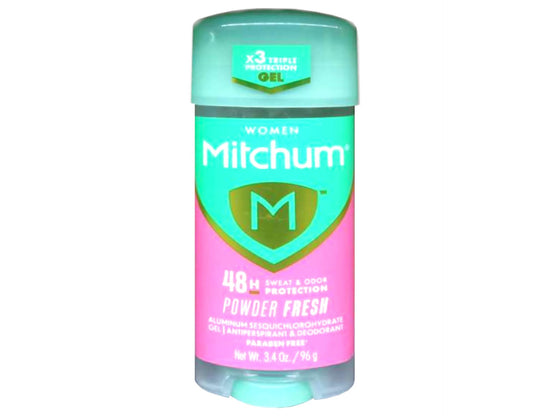 Mitchum For Women Anti-Perspirant Deodorant Clear Gel Powder Fresh, 3.40 oz, 8-Pack Beauty and Personal Care Mitchum