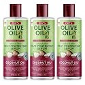ORS Olive Oil Heat Protection Hair Serum with Coconut Oil for Restorative Shine 6.0 Ounce (Pack of 3) Beauty & Personal Care ORS