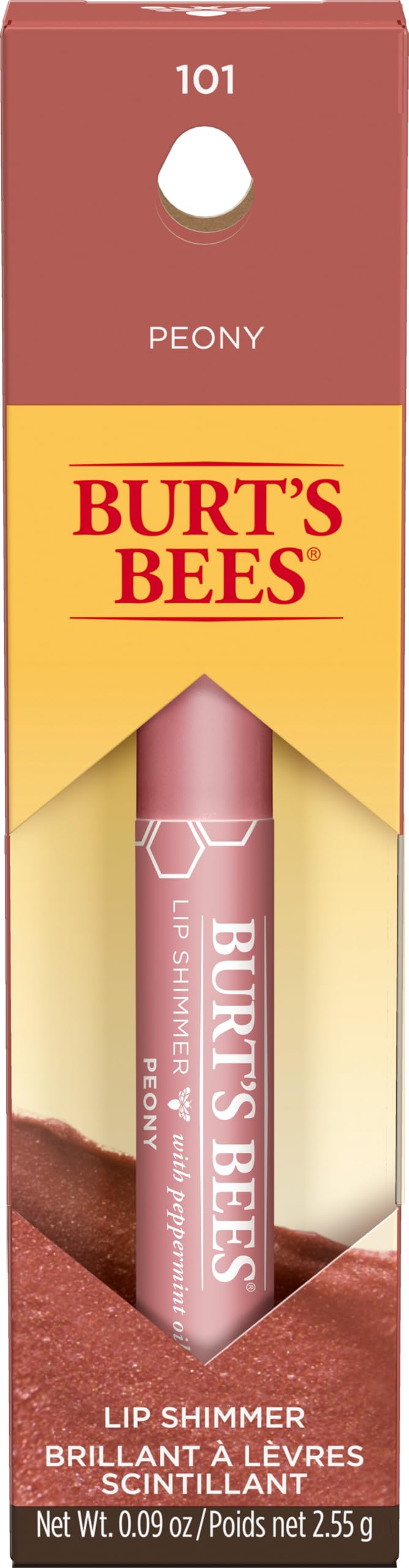 Burts Bees Peony Lip Shimmer, 0.09 OZ Beauty & Personal Care Burt's Bees
