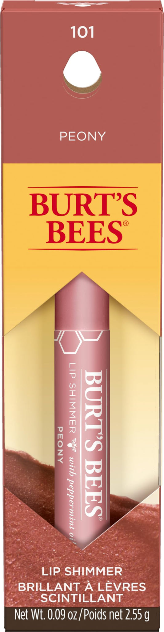 Burts Bees Peony Lip Shimmer, 0.09 OZ Beauty & Personal Care Burt's Bees