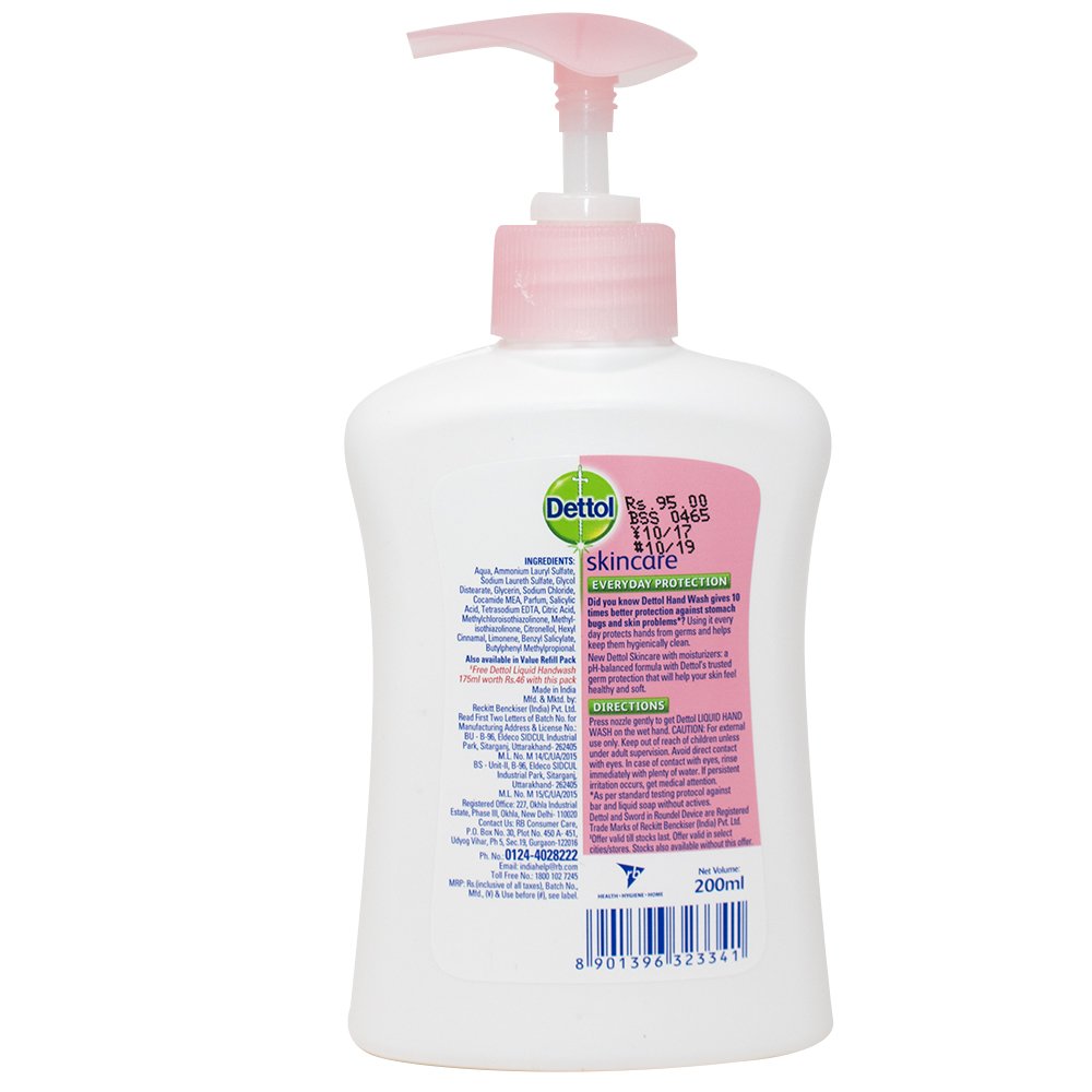 Dettol Skincare Liquid Hand Wash 200ml Beauty & Personal Care Dettol