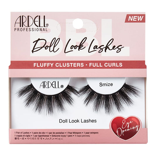 Ardell Doll Lashes Smize - Dramatic Fluffy Volume False Eyelashes, Long-Lasting Strip Lashes, 1 Pack