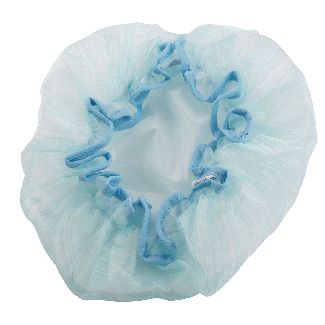 Ruilogod Organza Stripe Pattern Bathroom Hair Protector Water Resistant Spa Bath Shower Cap (id: 7cb e32 115 138 316 Beauty and Personal Care Ruilogod