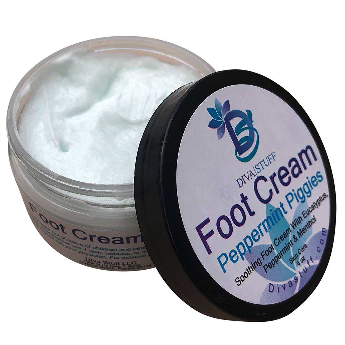 Diva Stuff Peppermint Piggies Soothing Foot Cream w/Eucalyptus, Peppermint & Menthol Beauty & Personal Care Diva Stuff
