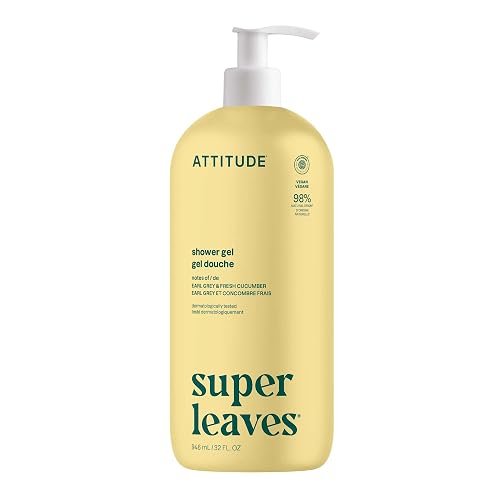 ATTITUDE Body Wash, EWG Verified Shower Gel, Dermatologically Tested, Plant and Mineral-Based, Vegan Personal Care Products, Earl Grey & Fresh Beauty & Personal Care ATTITUDE