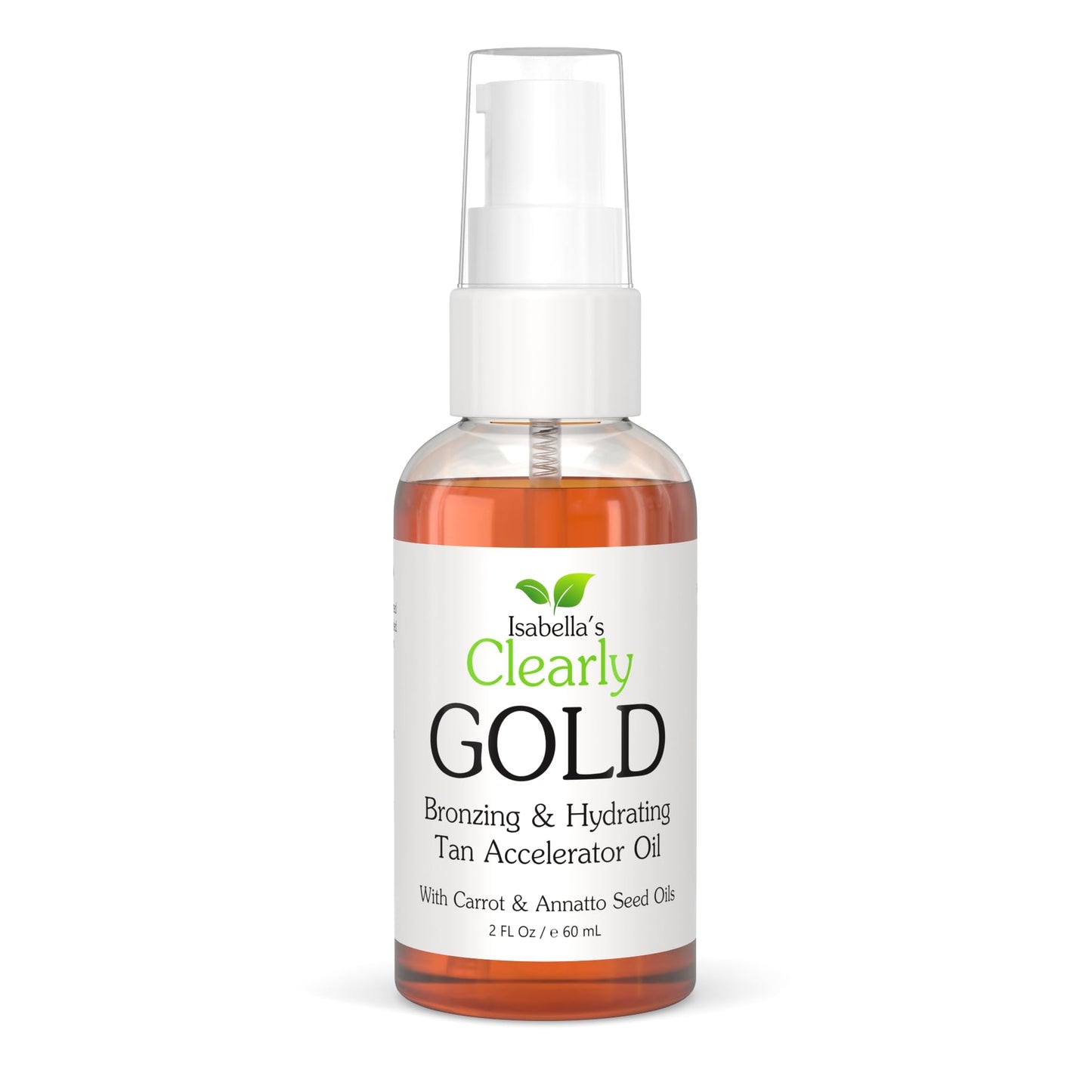 Isabella's Clearly GOLD, Natural Indoor and Outdoor Tanning Oil with Bronzer | Moisturizing Sun Tan Accelerator for a Healthy Bronze Glow with Carrot Beauty & Personal Care Isabella's Clearly