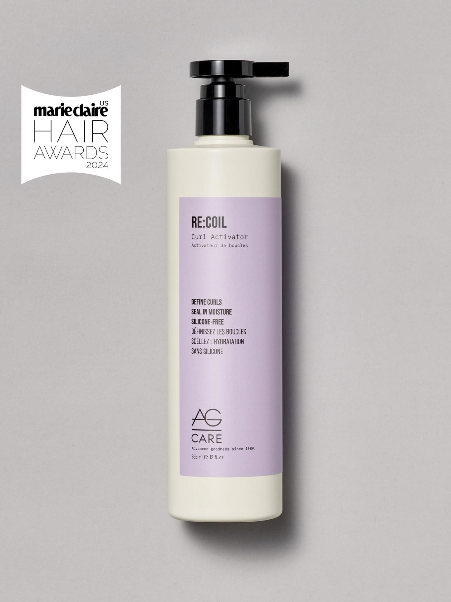 AG Care Re:Coil Curl Activator Curl Cream Award-Winning Curl Creating Complex - Ultra-Nourishing Curly Hair Cream for Defined, Healthy Curls, 12 Fl Oz Beauty & Personal Care AG Care