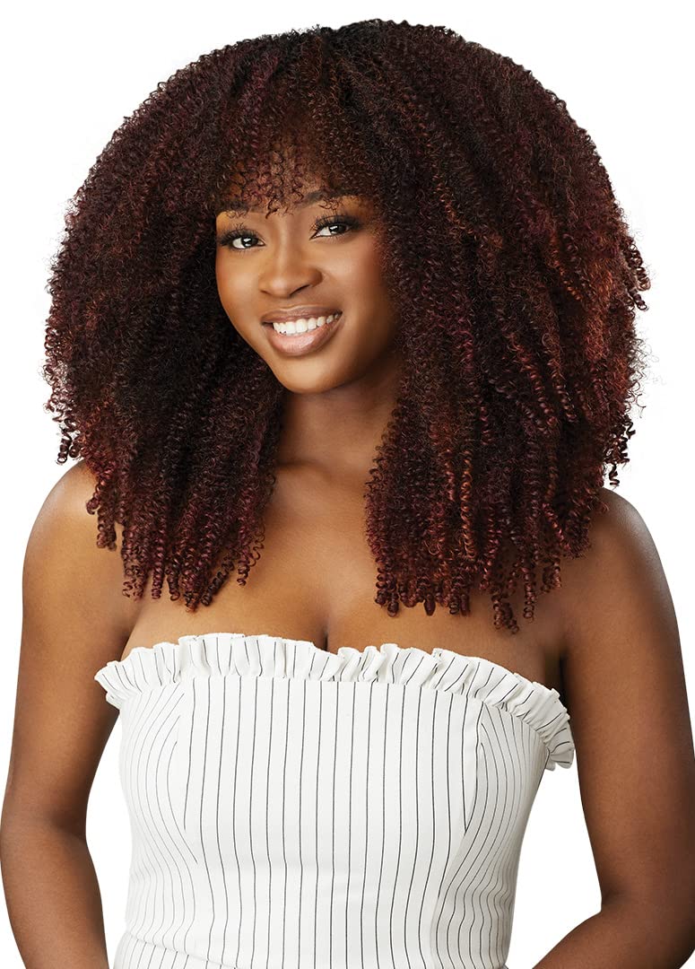 Outre Big Beautiful Hair Clip-In - 9pcs - Springy Afro 10" (NATURAL BLACK)