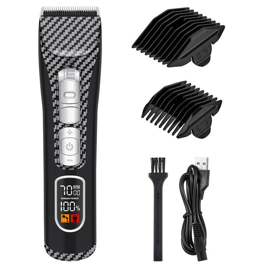 GLESVOWIO Hair Clippers for Men Professional and Trimmers Set with LED Display 2 Guide Combs Cordless Beard Trimmer Rechargeable Electric Shaver Beauty and Personal Care GLESVOWIO