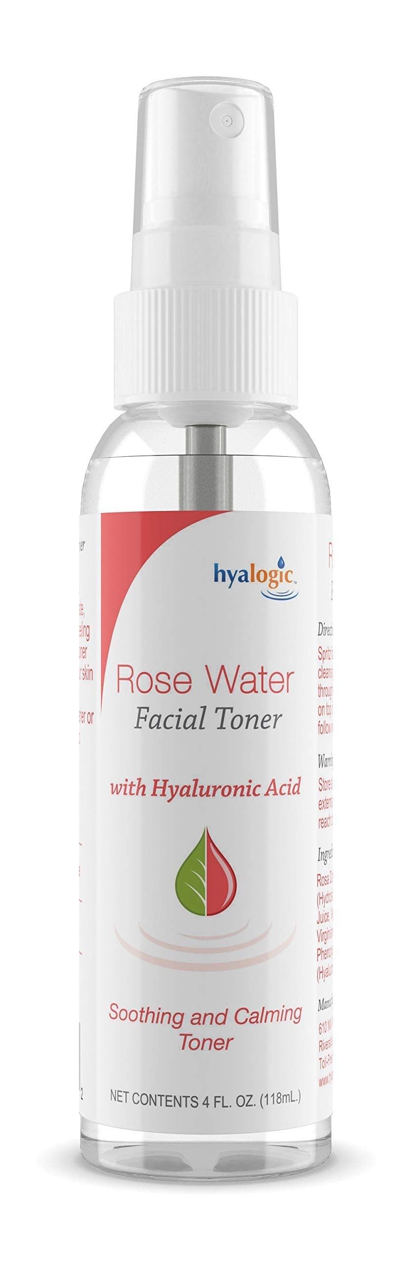 Hyalogic Rose Toner - Alcohol-Free Facial Toner with Hyaluronic Acid & Aloe Vera - Amazing Face Astringent for All Skin Types - Facial Toner to Boost Beauty & Personal Care Hyalogic