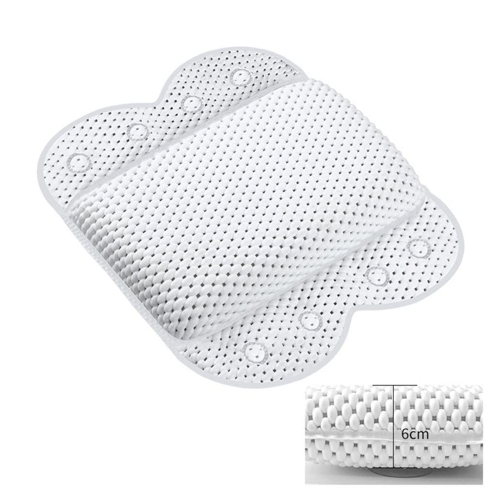 HIONJIN PVC Foam Bathtub Pillow Bathroom Pillow with Suction Cups Bath Non-Slip Waterproof Sponge Pillow Beauty and Personal Care HIONJIN