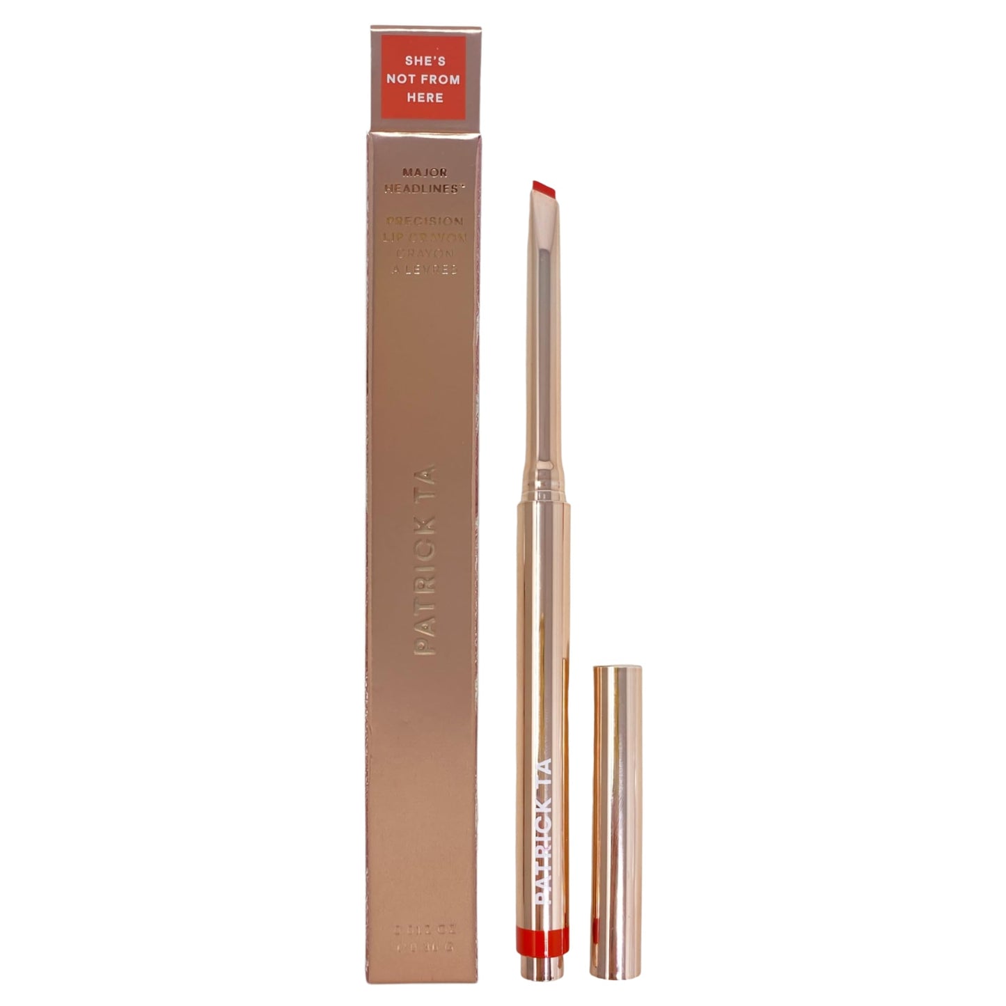 PATRICK TA Major Headlines Precision Lip Crayon - She's Not From Here (0.012 oz / 0.36 g) Beauty & Personal Care PATRICK TA