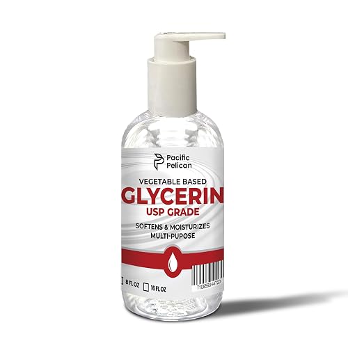 Pacific Pelican Vegetable-Based Glycerin | USP Grade | Softens & Moisturizes | Multi-Purpose (8 fl oz) Beauty & Personal Care Pacific Pelican