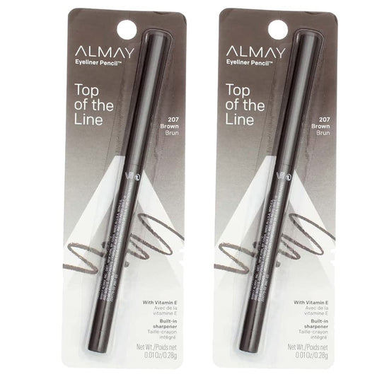 Almay Eyeliner Pencil - Top of the Line - 207 Brown - Pack of 2 Beauty & Personal Care Almay