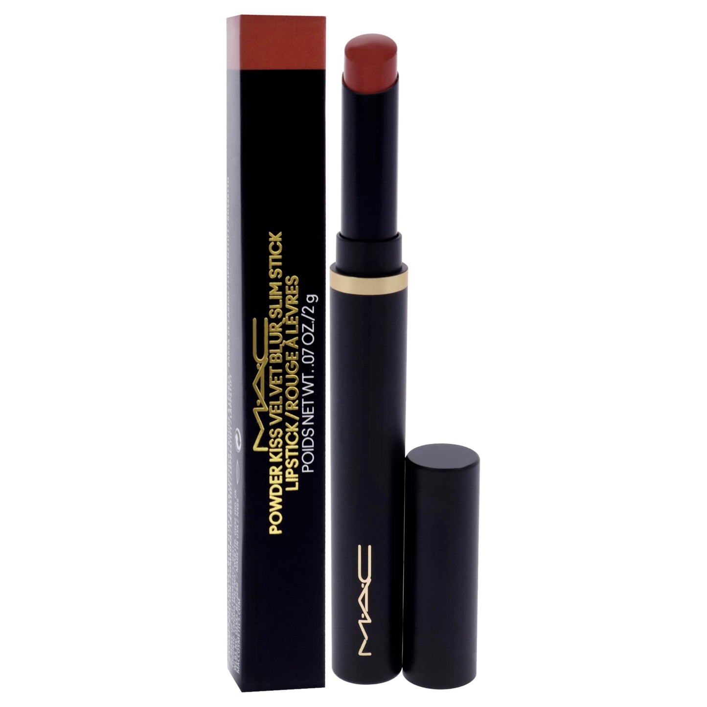 Powder Kiss Velvet Blur Slim Stick - 891 Mull It Over by MAC for Women - 0.07 oz Lipstick Beauty & Personal Care MAC