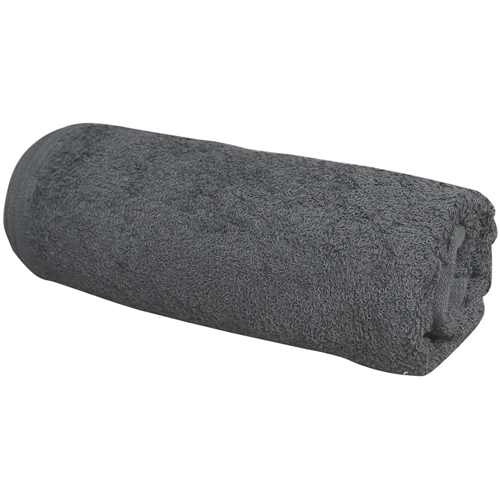 ForPro Premium Bleach Tough Salon Towels, 12ct, Cool Grey, 27" L x 16" W