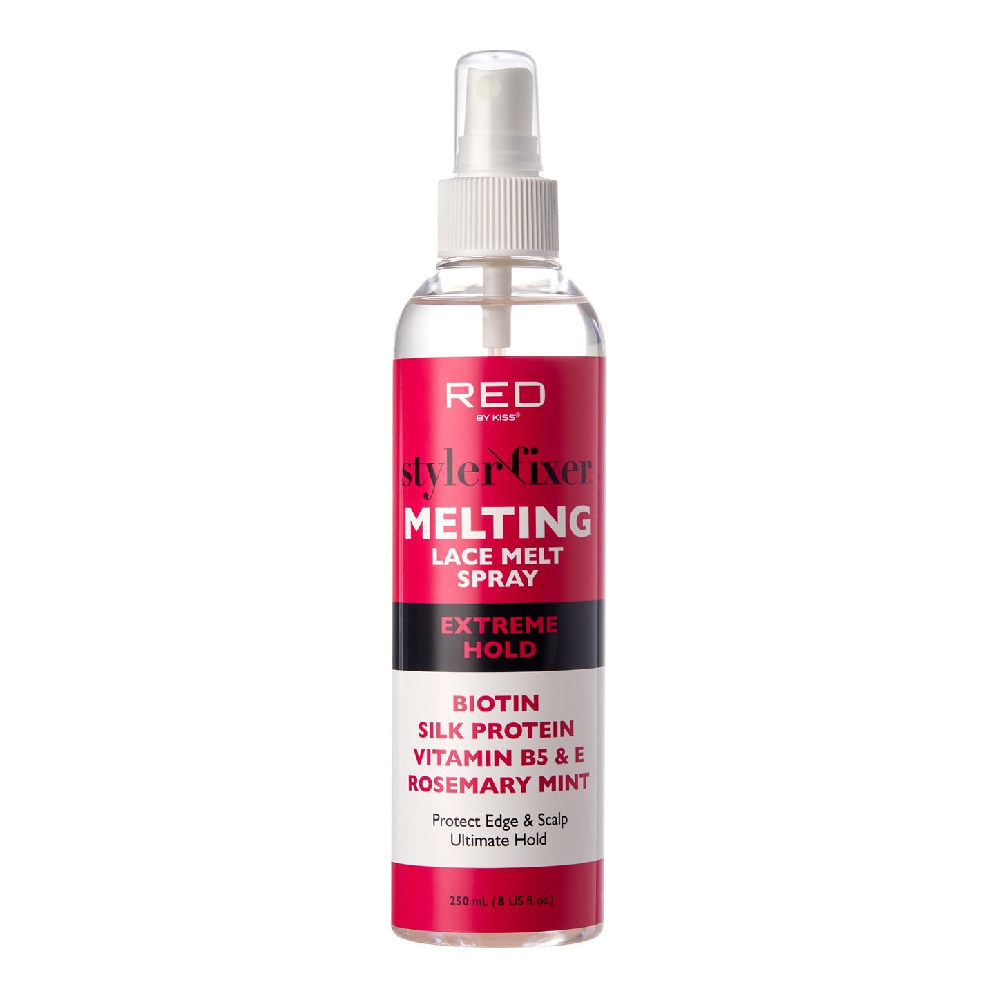 Kiss Lace Melting and Holding Spray - Strong Hair Adhesive for Wigs, Glueless Front Lace Bond (Extreme Hold) Beauty & Personal Care Red by Kiss