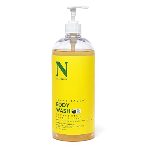 Dr. Natural Body Wash, Citrus, 32 oz - Moisturizing Body Wash for Dry Skin - Pure Plant-Based - with Organic Shea Butter - Hypoallergenic Beauty & Personal Care Dr. Natural